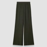 Amber Pleated Satin Trousers