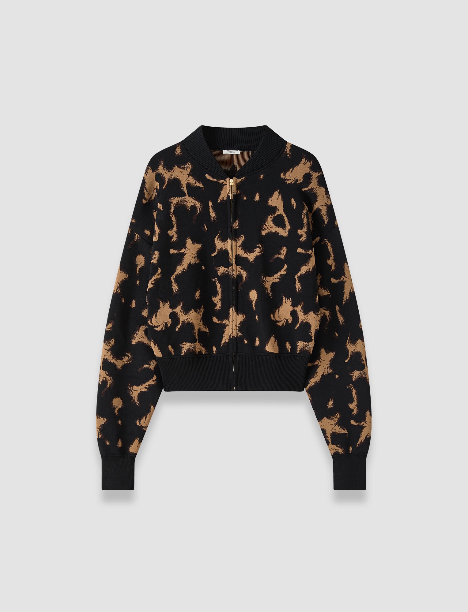 brown-ambra-tortoiseshell-knit-jacket-JOSEPH