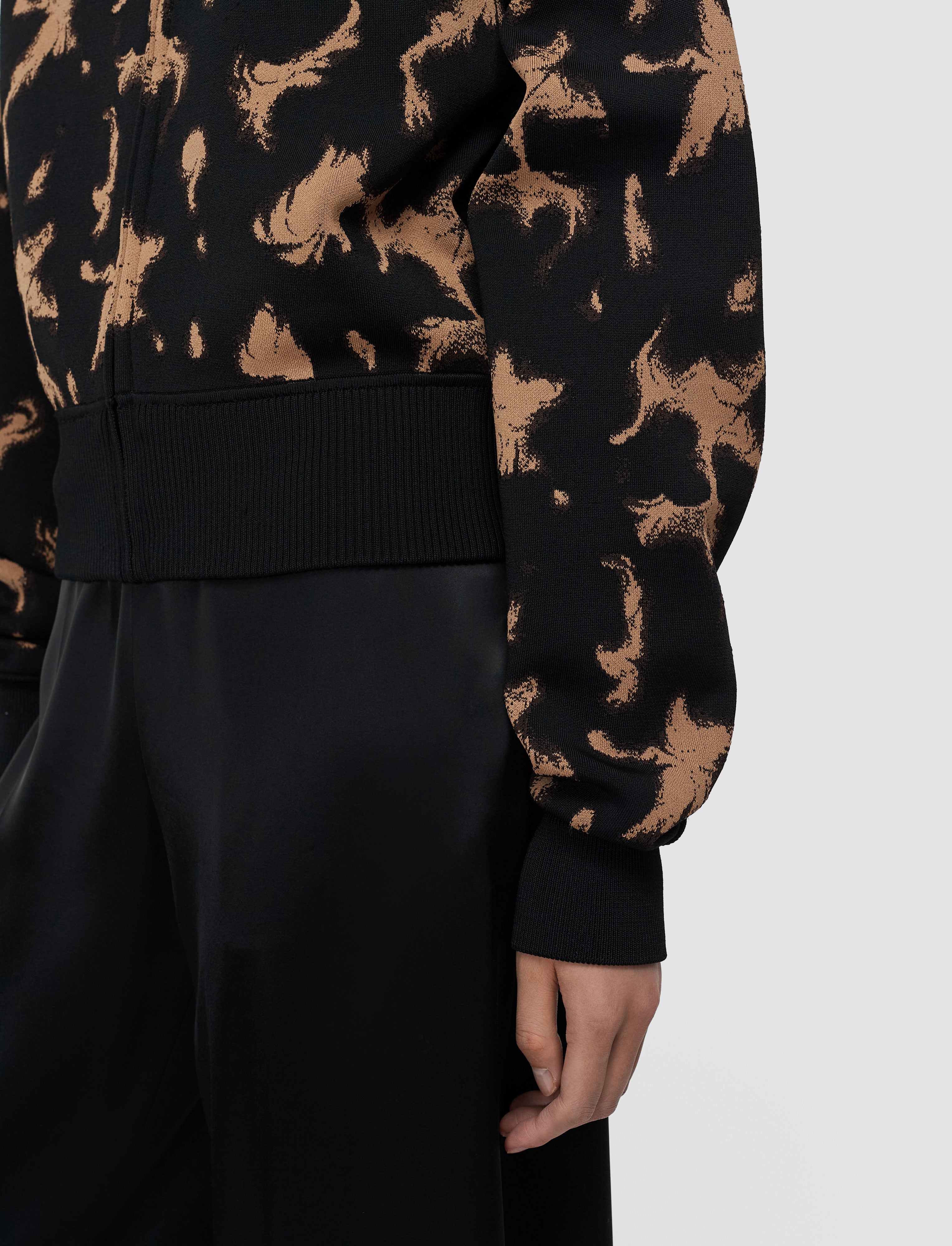 brown-ambra-tortoiseshell-knit-jacket-JOSEPH