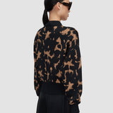 Brown Ambra Tortoise Knit Jacket - Joseph