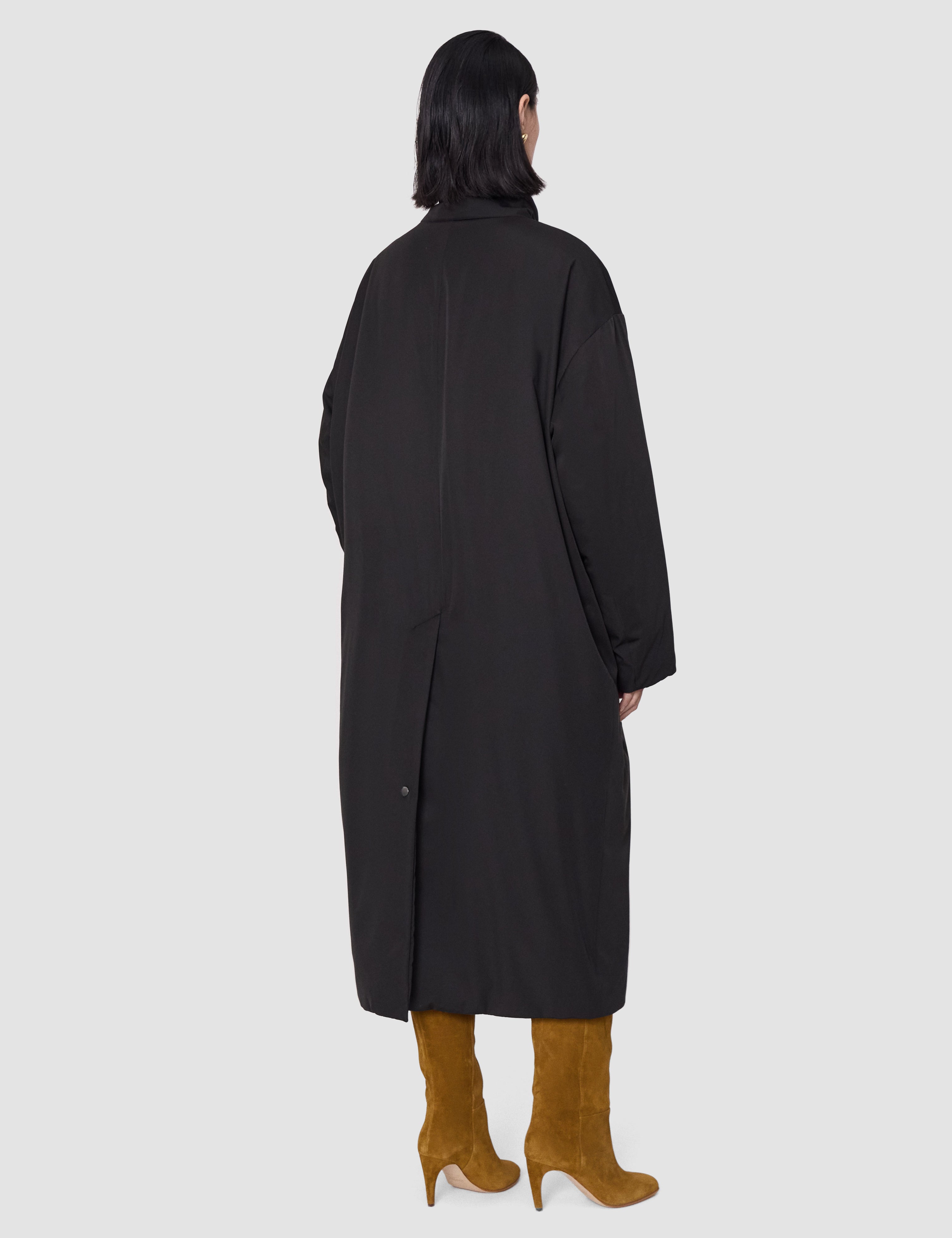 Black Amilea Padded Outerwear Coat - Joseph