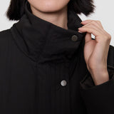 Black Amilea Padded Outerwear Coat - Joseph