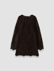 Brown Amira Corded Lace Crochet Dress - Joseph