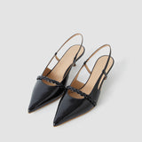 Anisa Patent Leather Slingback Shoes