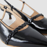 Anisa Patent Leather Slingback Shoes