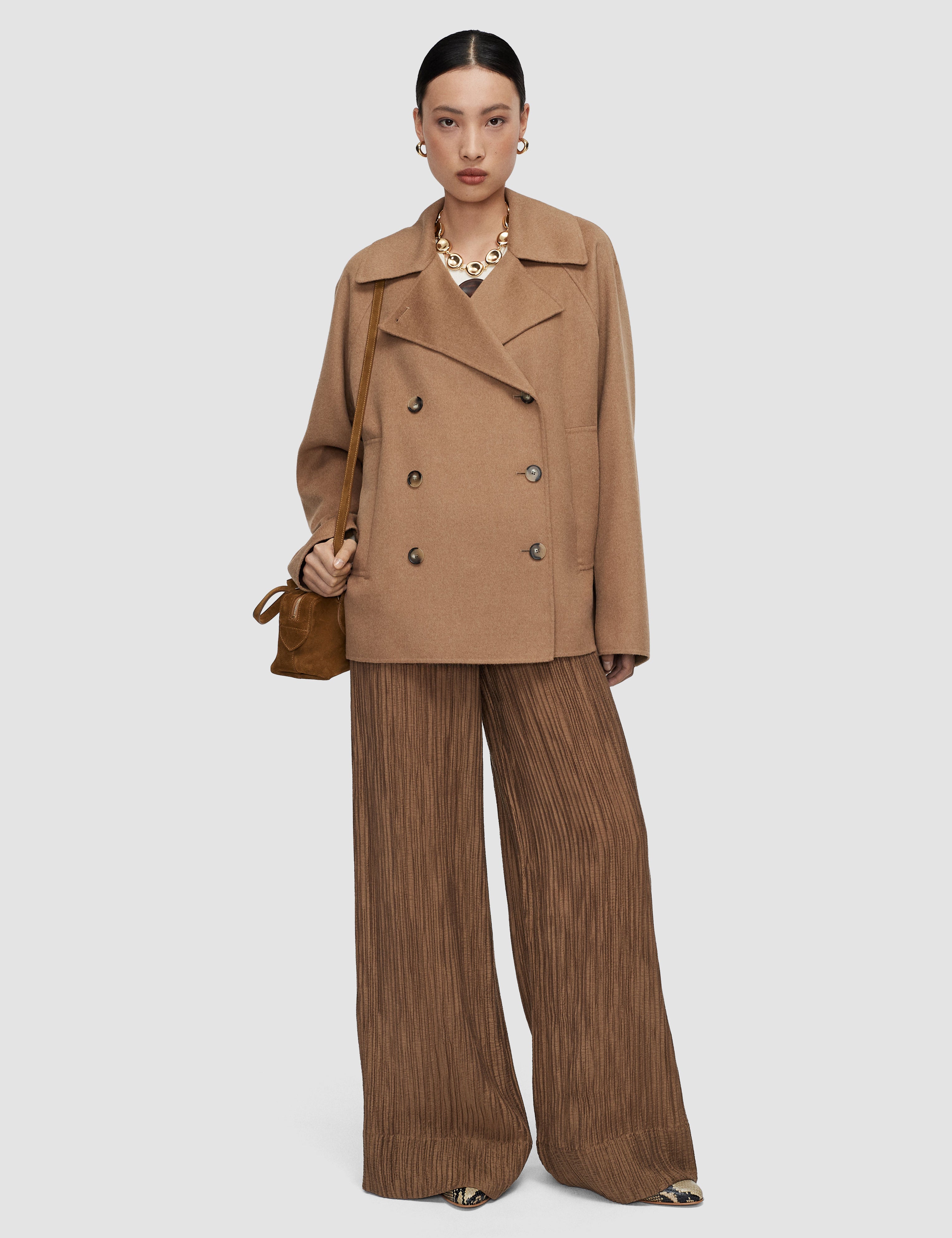 Beige Apollo Light Double Face Wool Jacket - Joseph