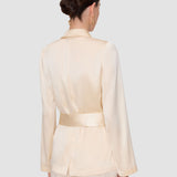 Beige Archer Silk Satin Jacket - Joseph