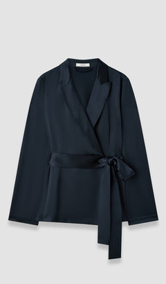 Blue Archer Silk Satin Jacket - Joseph