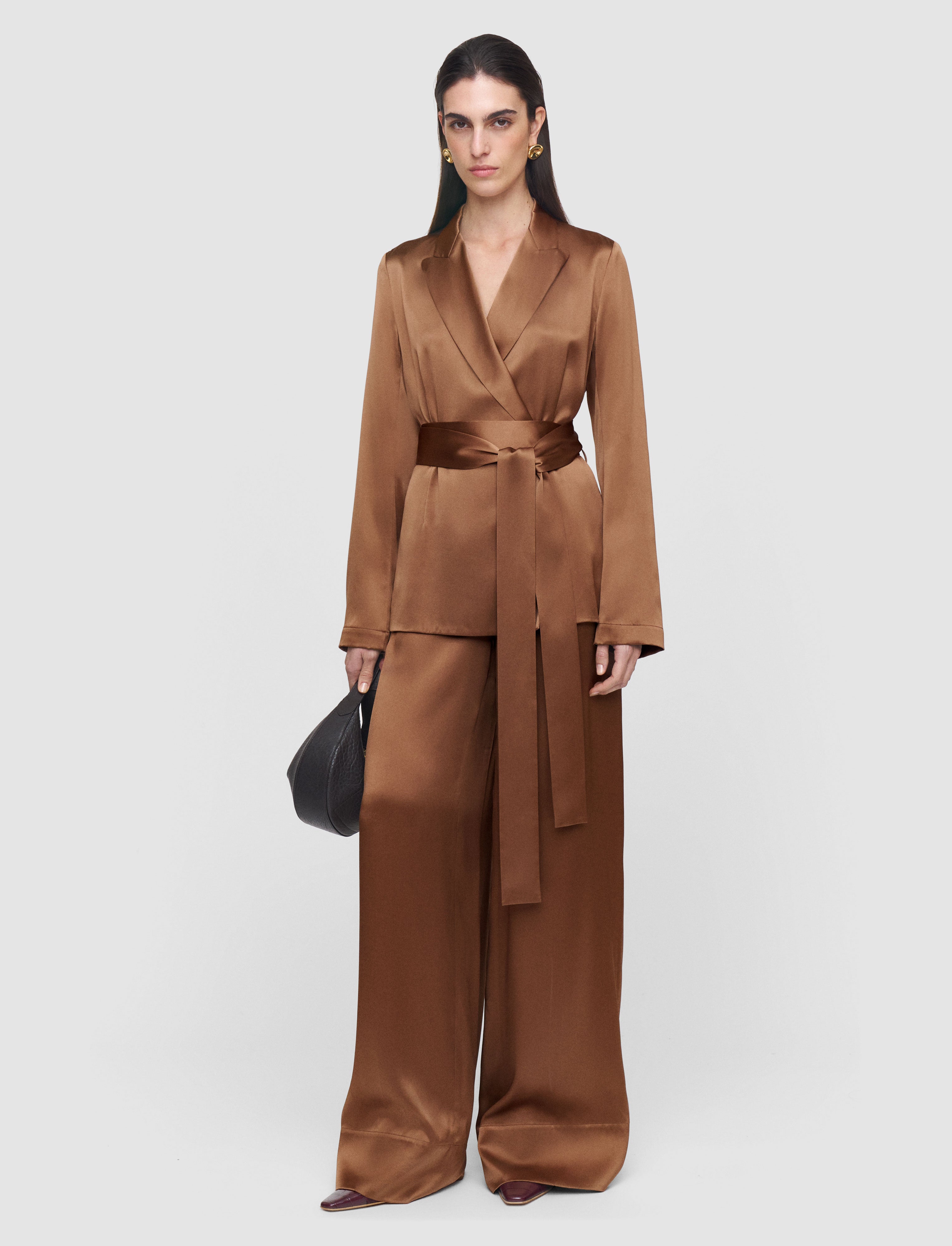 brown-archer-silk-satin-jacket-JOSEPH