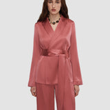 Pink Archer Silk Satin Jacket - Joseph