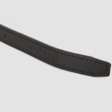 Black Arden Reversible Slim Leather Belt - Joseph