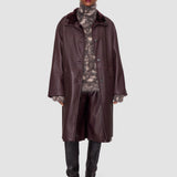 Purple Ari Reversible Natural Shearling Coat - Joseph