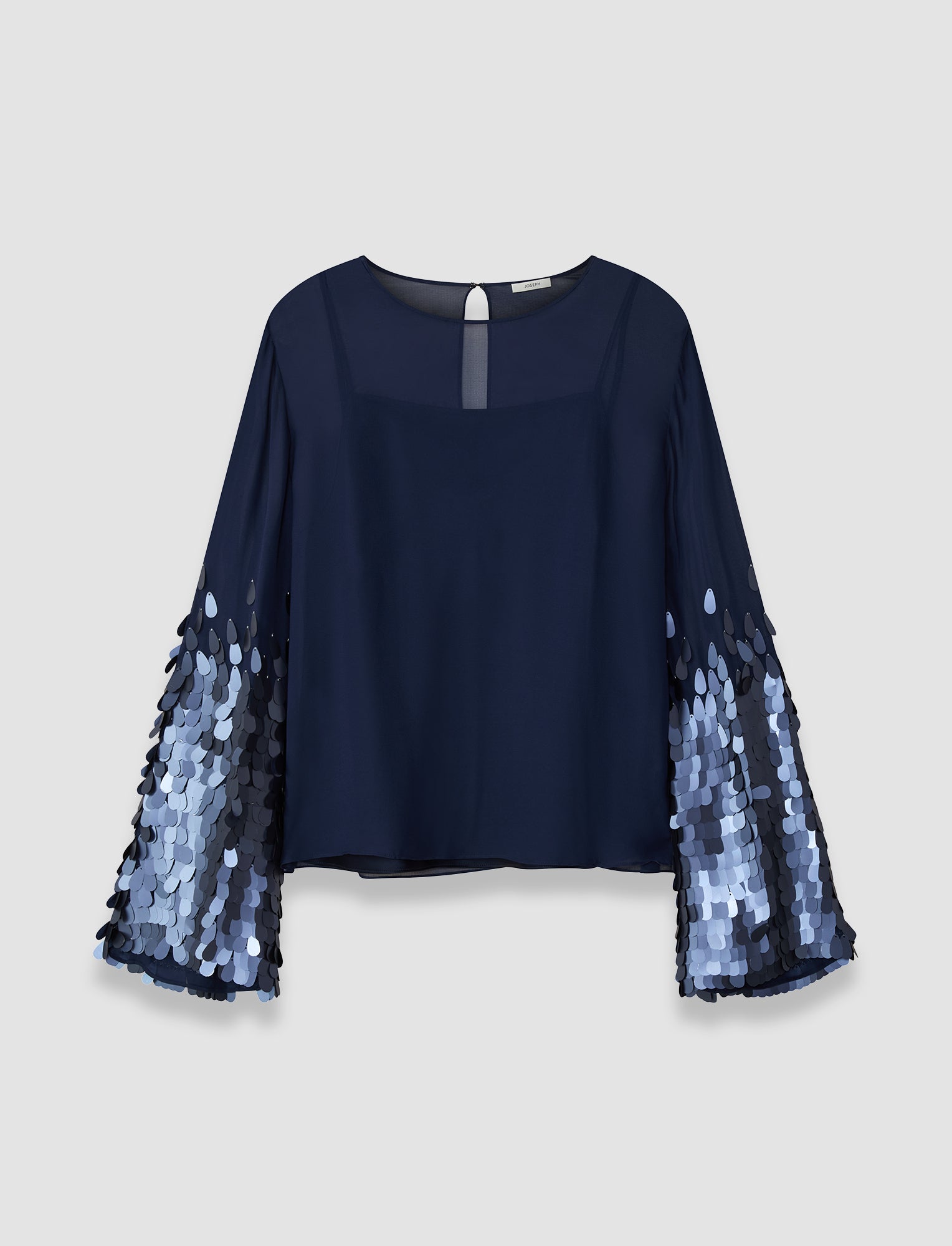 bleu-blouse-ariane-en-mousseline-a-sequins-JOSEPH