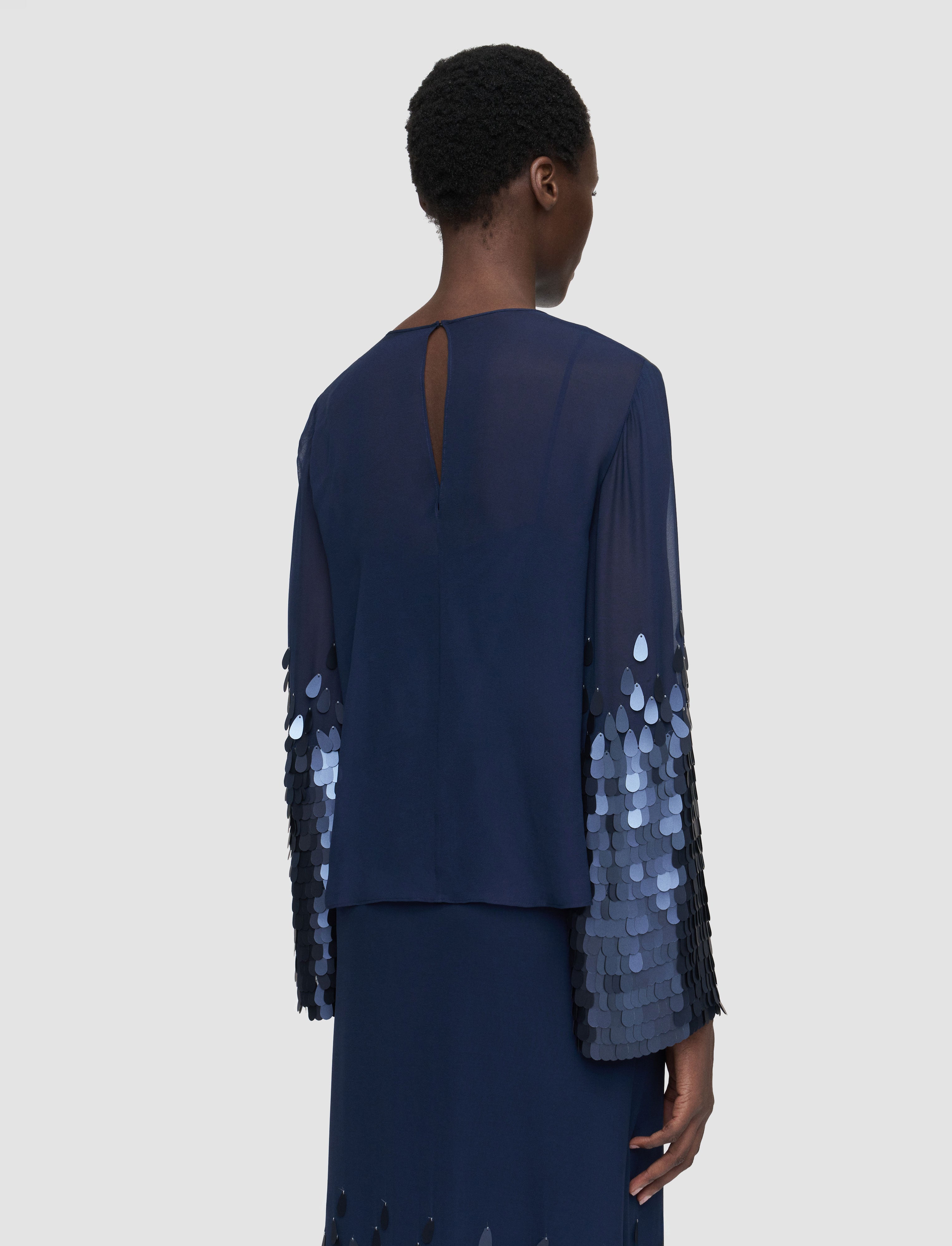 bleu-blouse-ariane-en-mousseline-a-sequins-JOSEPH