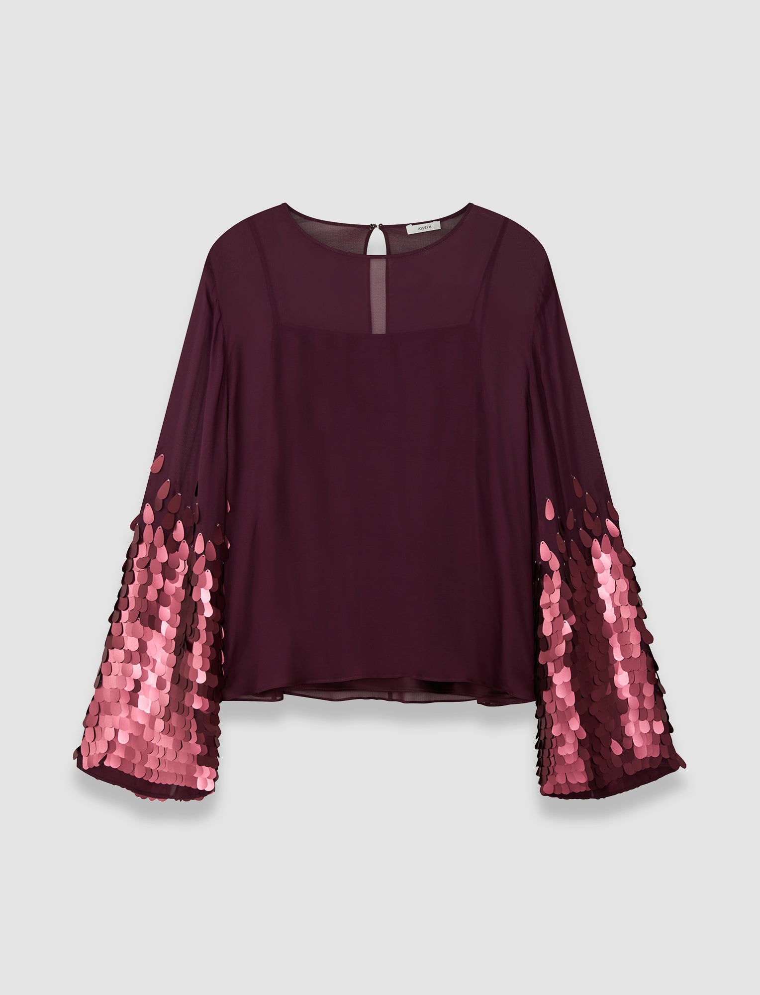 violet-chemisier-ariane-en-mousseline-a-sequins-JOSEPH