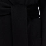 Black Arlina Double Face Cashmere Coat - Joseph