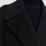 Black Arlina Double Face Cashmere Coat - Joseph