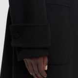 Black Arlina Double Face Cashmere Coat - Joseph