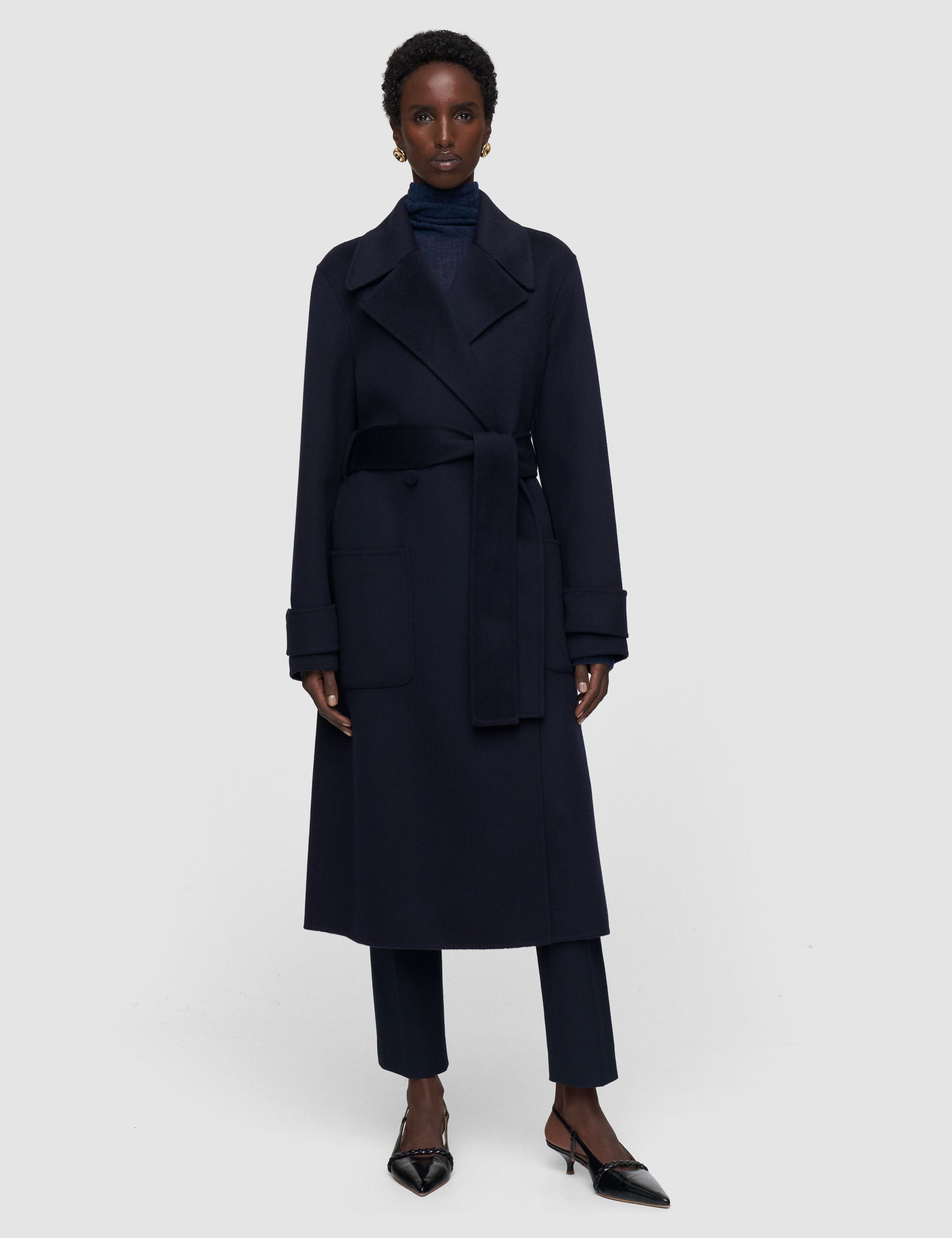 Blue Arlina Double Face Cashmere Coat - Joseph