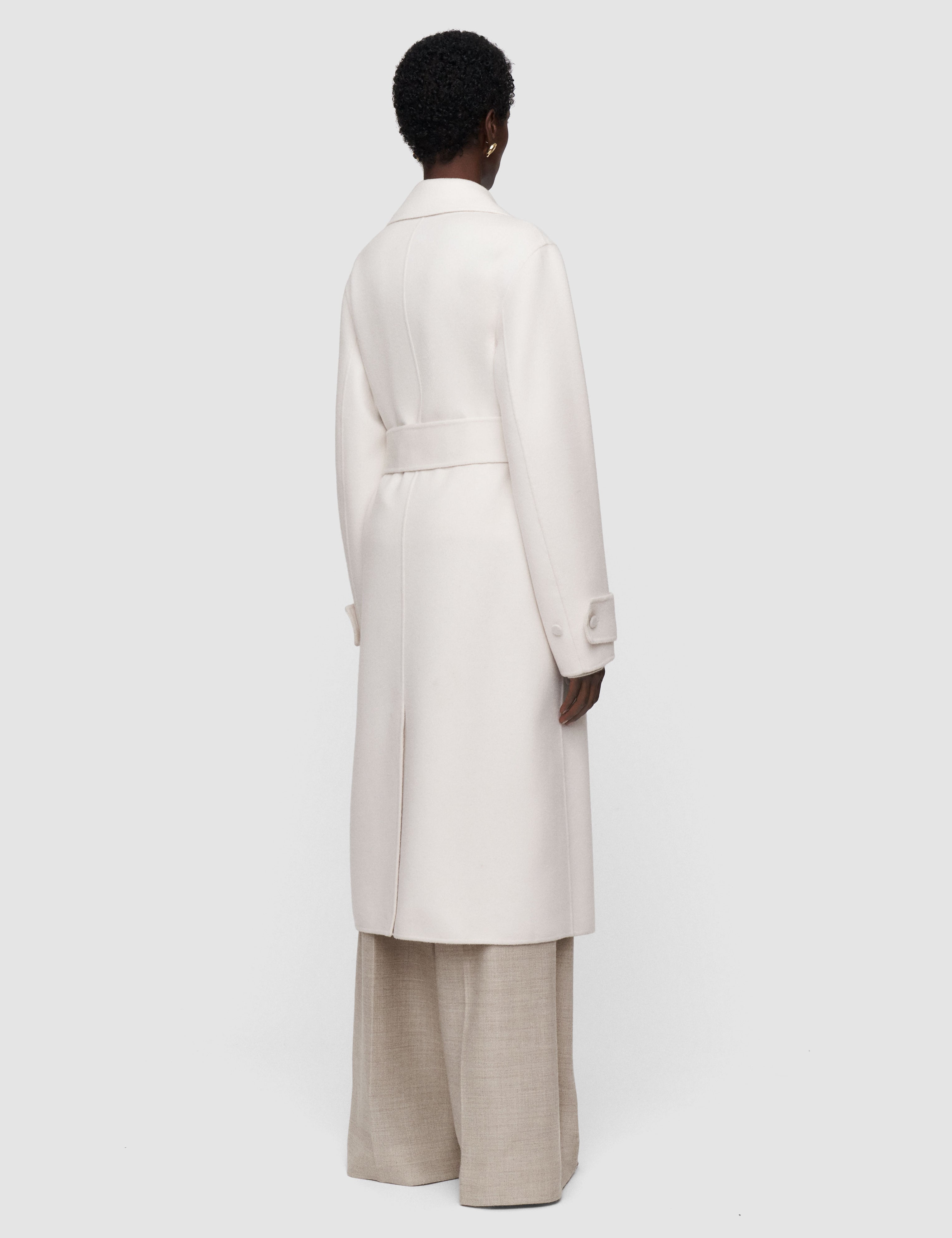 White Arlina Double Face Cashmere Coat - Joseph