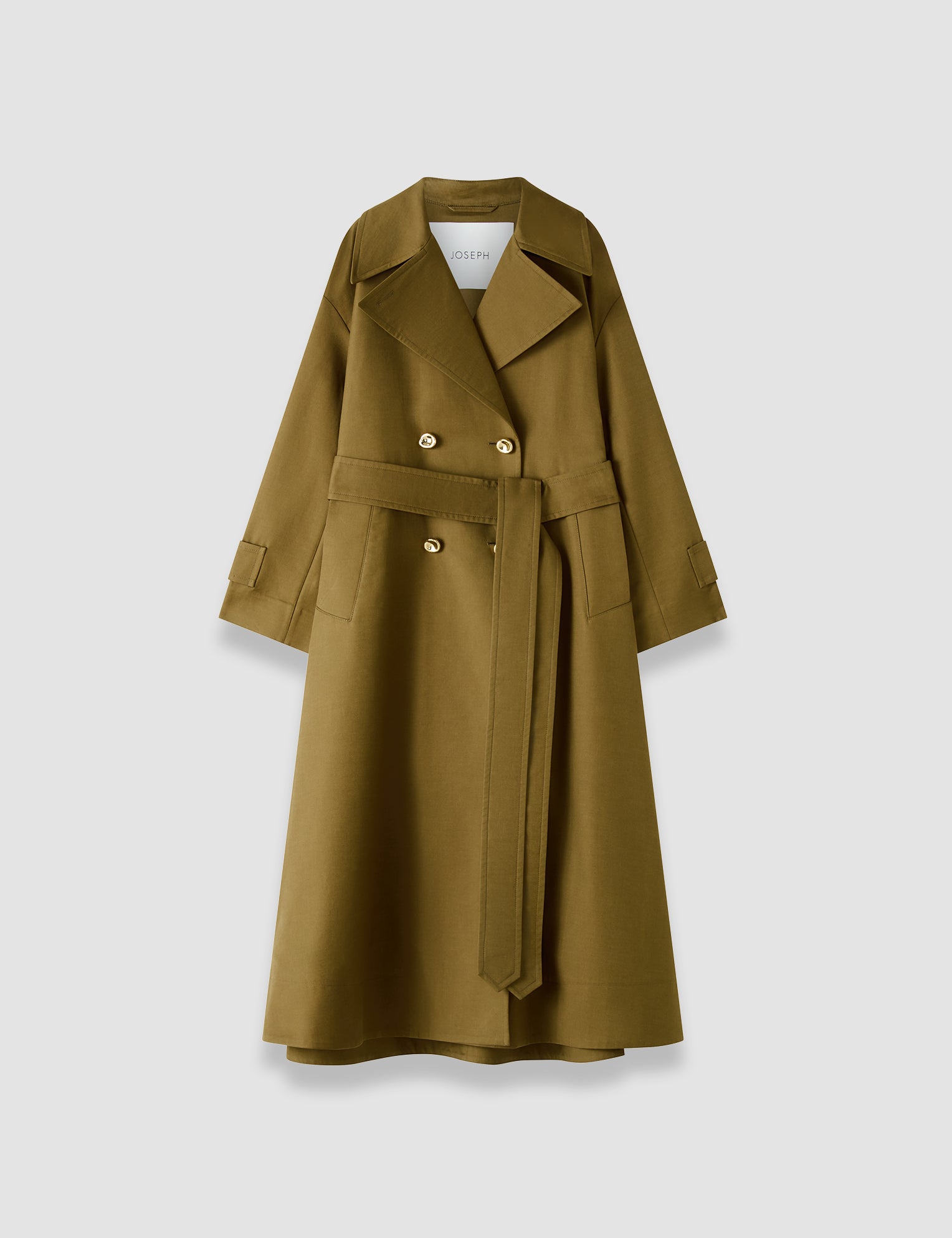 Brown Ashford Cotton Twill Coat - Joseph