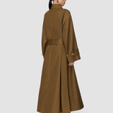 Brown Ashford Cotton Twill Coat - Joseph
