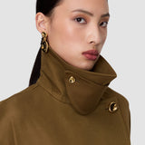 Brown Ashford Cotton Twill Coat - Joseph