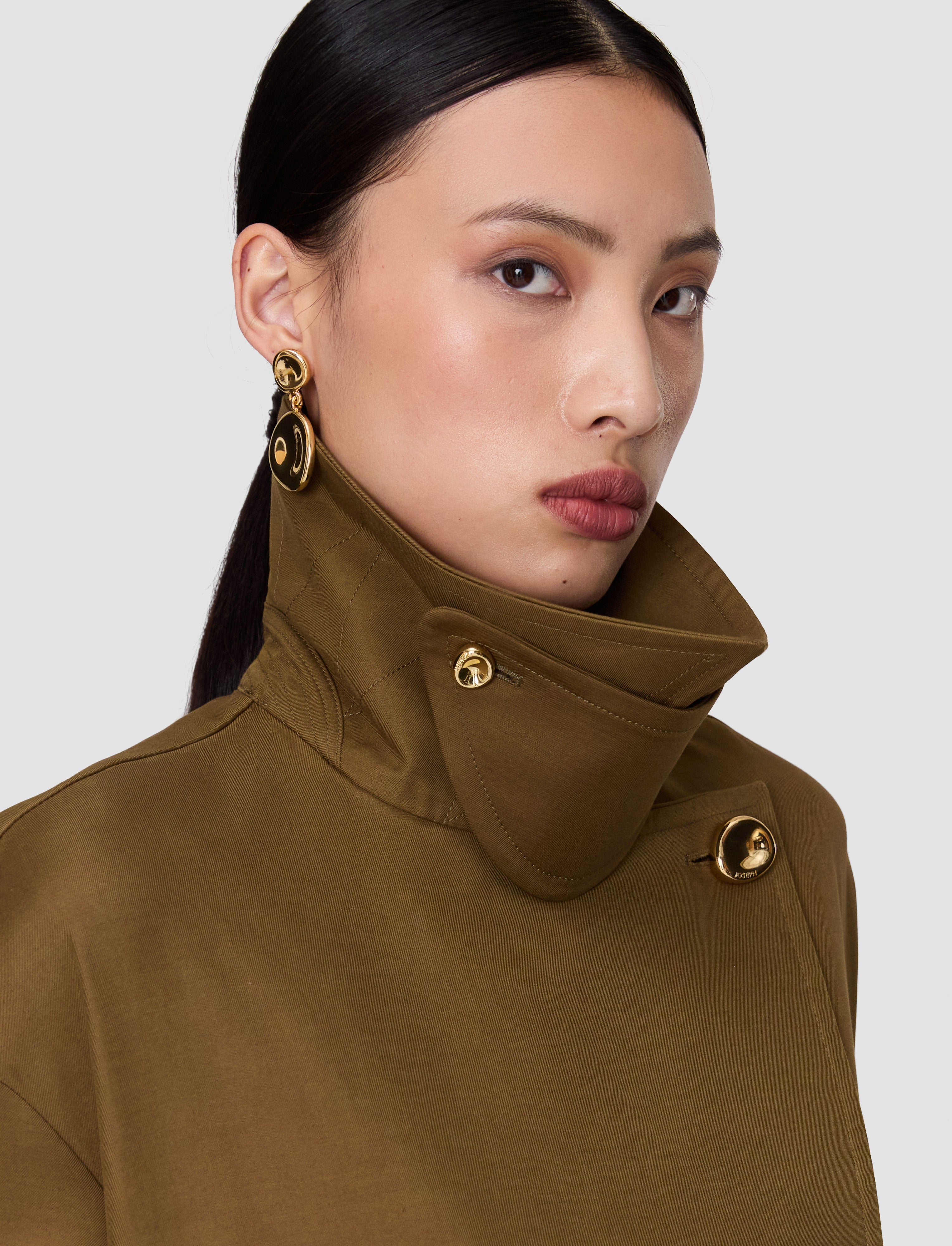 brown-ashford-cotton-twill-coat-JOSEPH
