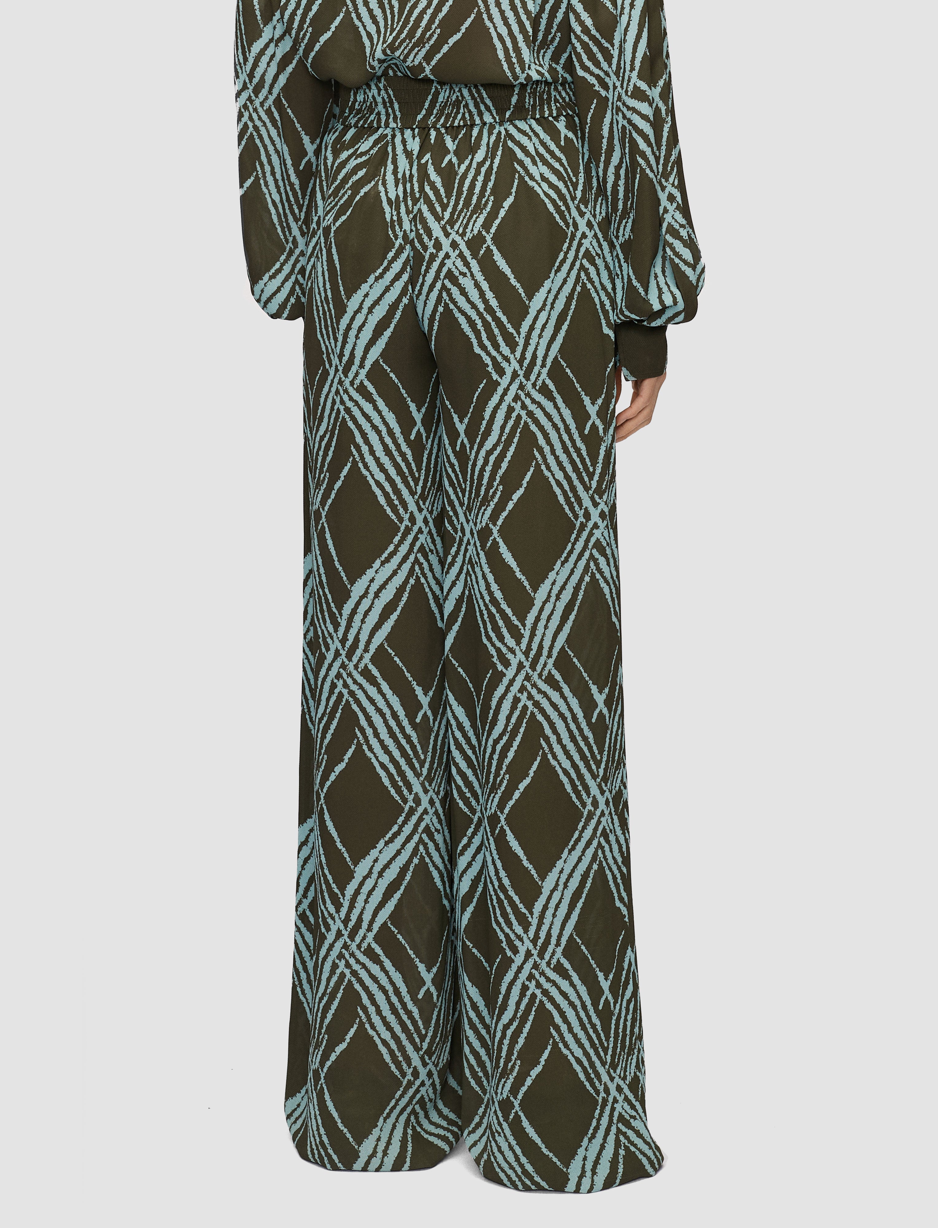 マルチカラー-asila-open-weave-silk-トラウザーズ-JOSEPH