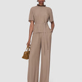 Brown Atheris Crepe Blouse - Joseph