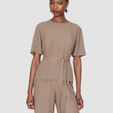 Brown Atheris Crepe Blouse - Joseph