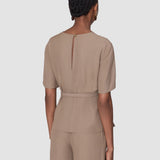 Brown Atheris Crepe Blouse - Joseph