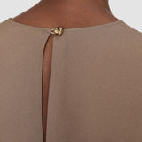 Brown Atheris Crepe Blouse - Joseph