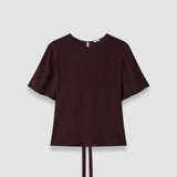 Purple Atheris Crepe Blouse - Joseph