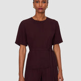 Purple Atheris Crepe Blouse - Joseph