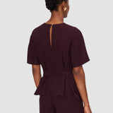 Purple Atheris Crepe Blouse - Joseph