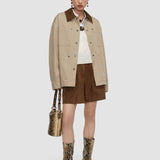 Beige Athos Cotton Blend Coat - Joseph