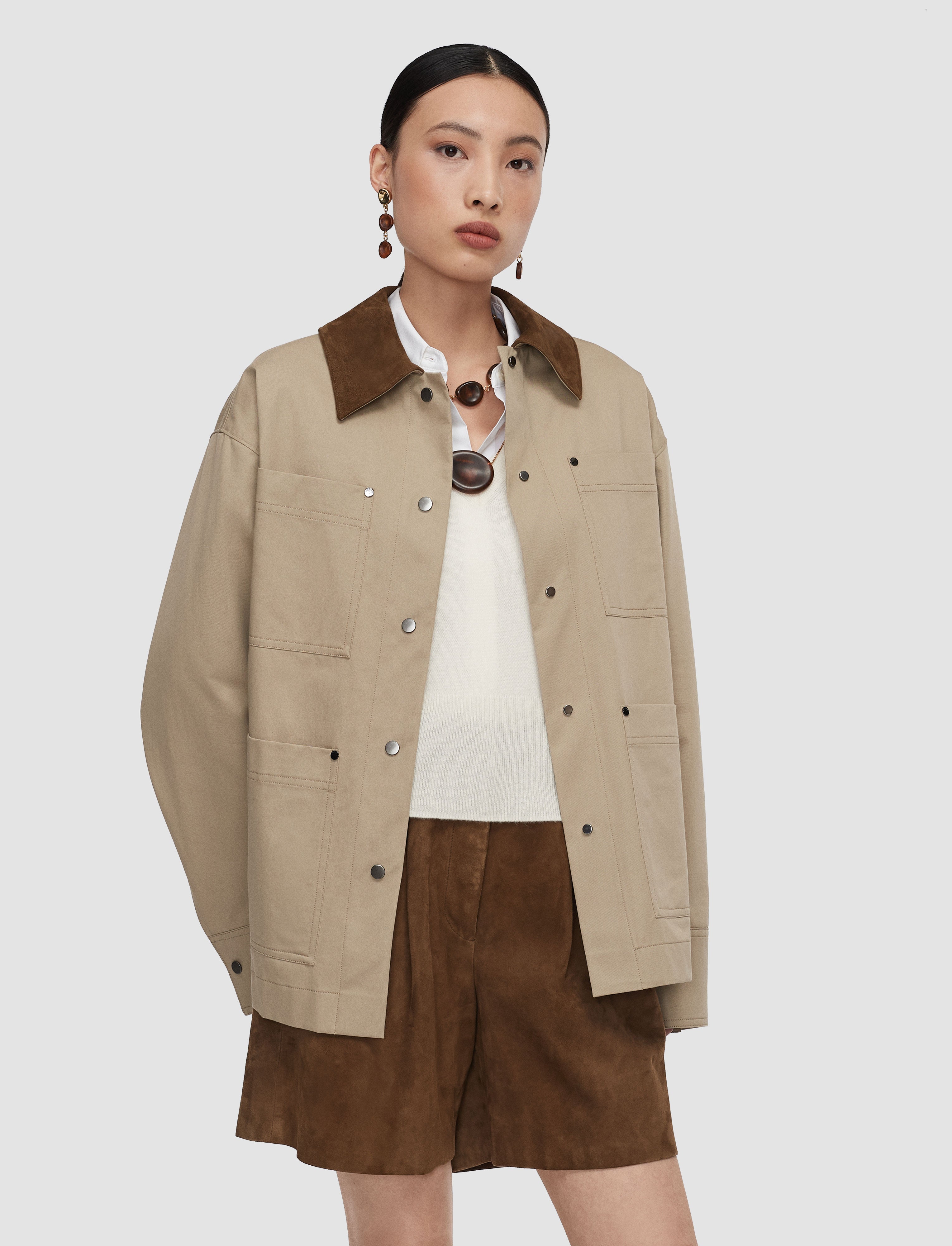 beige-athos-cotton-jacket-JOSEPH
