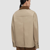 Beige Athos Cotton Blend Coat - Joseph