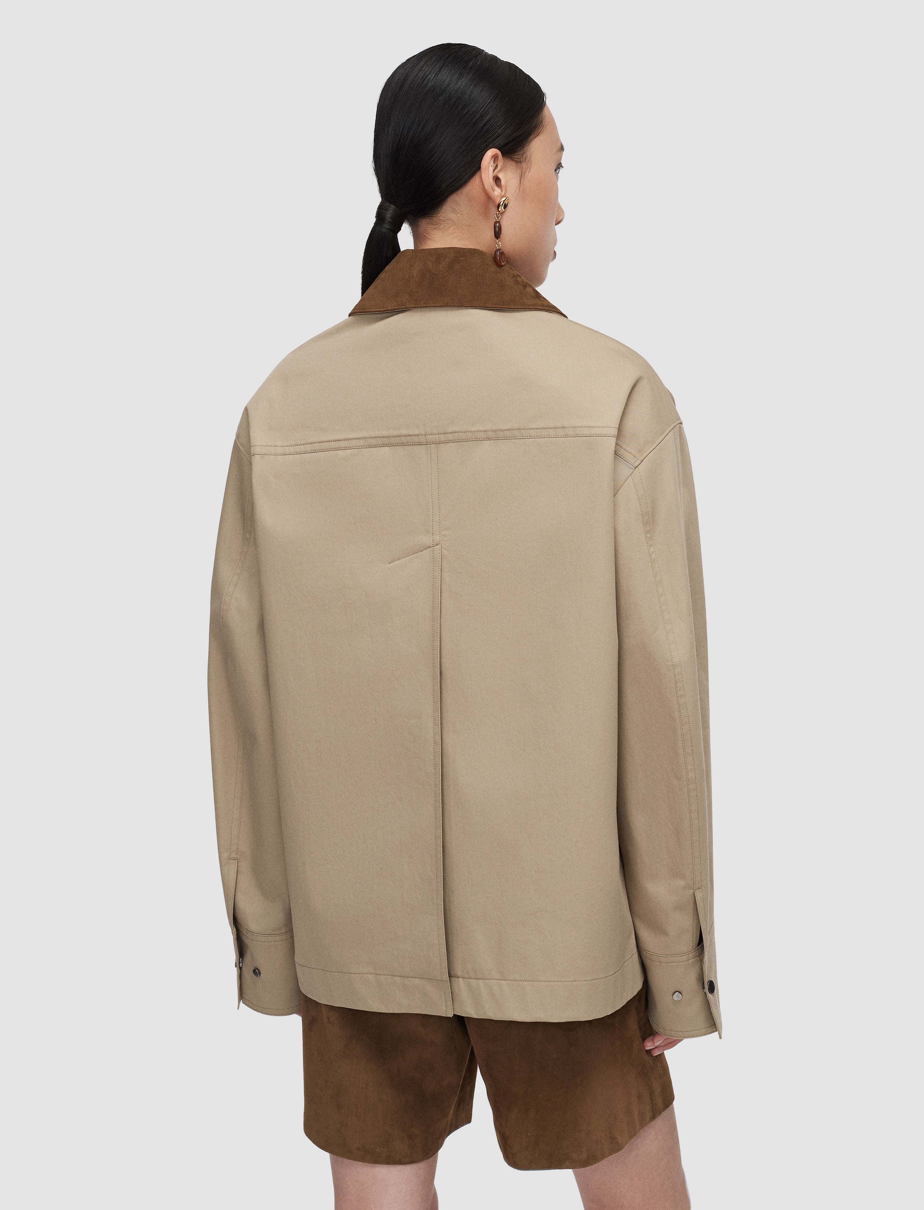 beige-athos-cotton-jacket-JOSEPH
