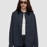 Blue Athos Cotton Blend Coat - Joseph
