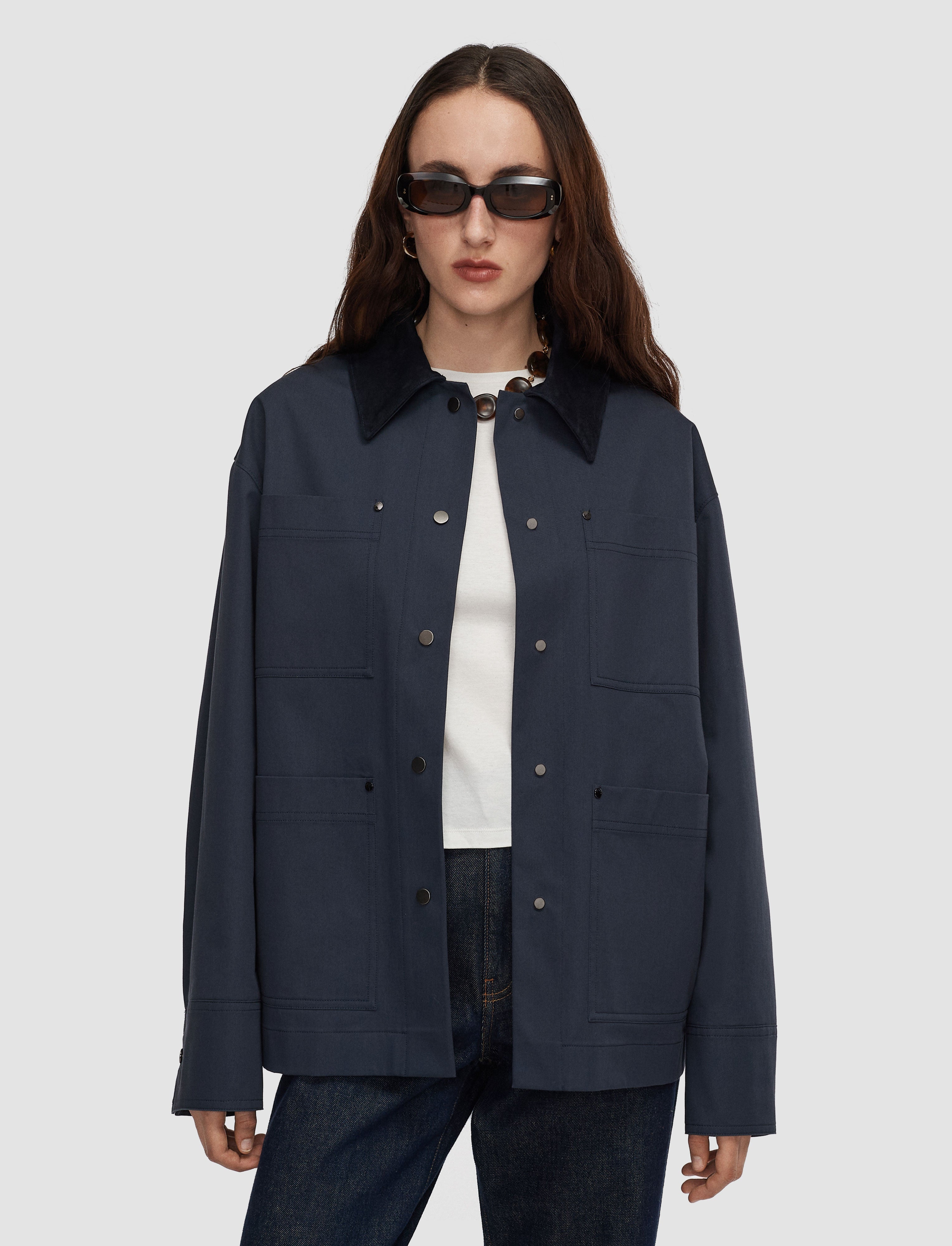 blue-athos-cotton-jacket-JOSEPH