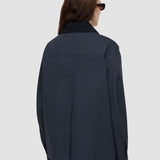 Blue Athos Cotton Blend Coat - Joseph