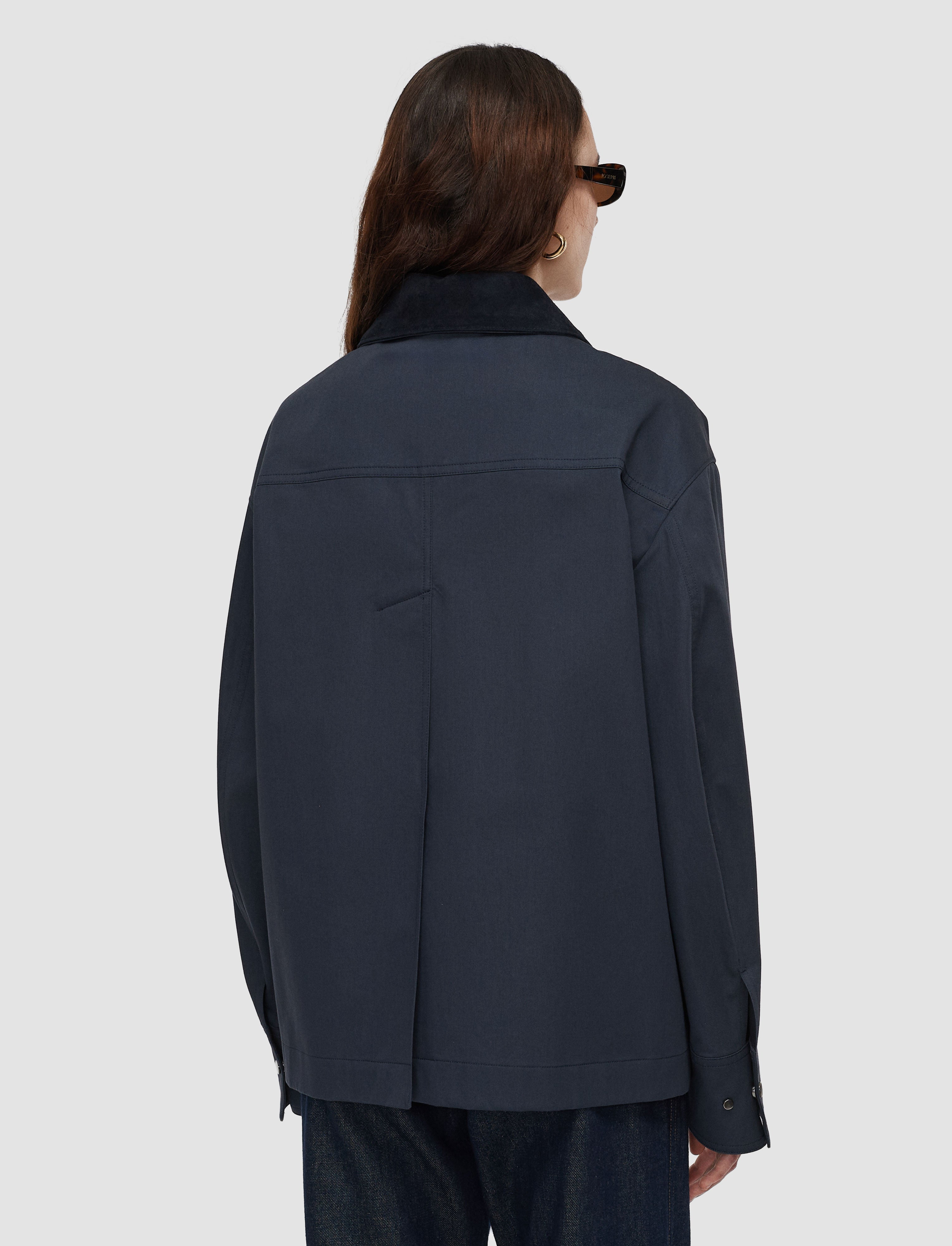 blue-athos-cotton-jacket-JOSEPH