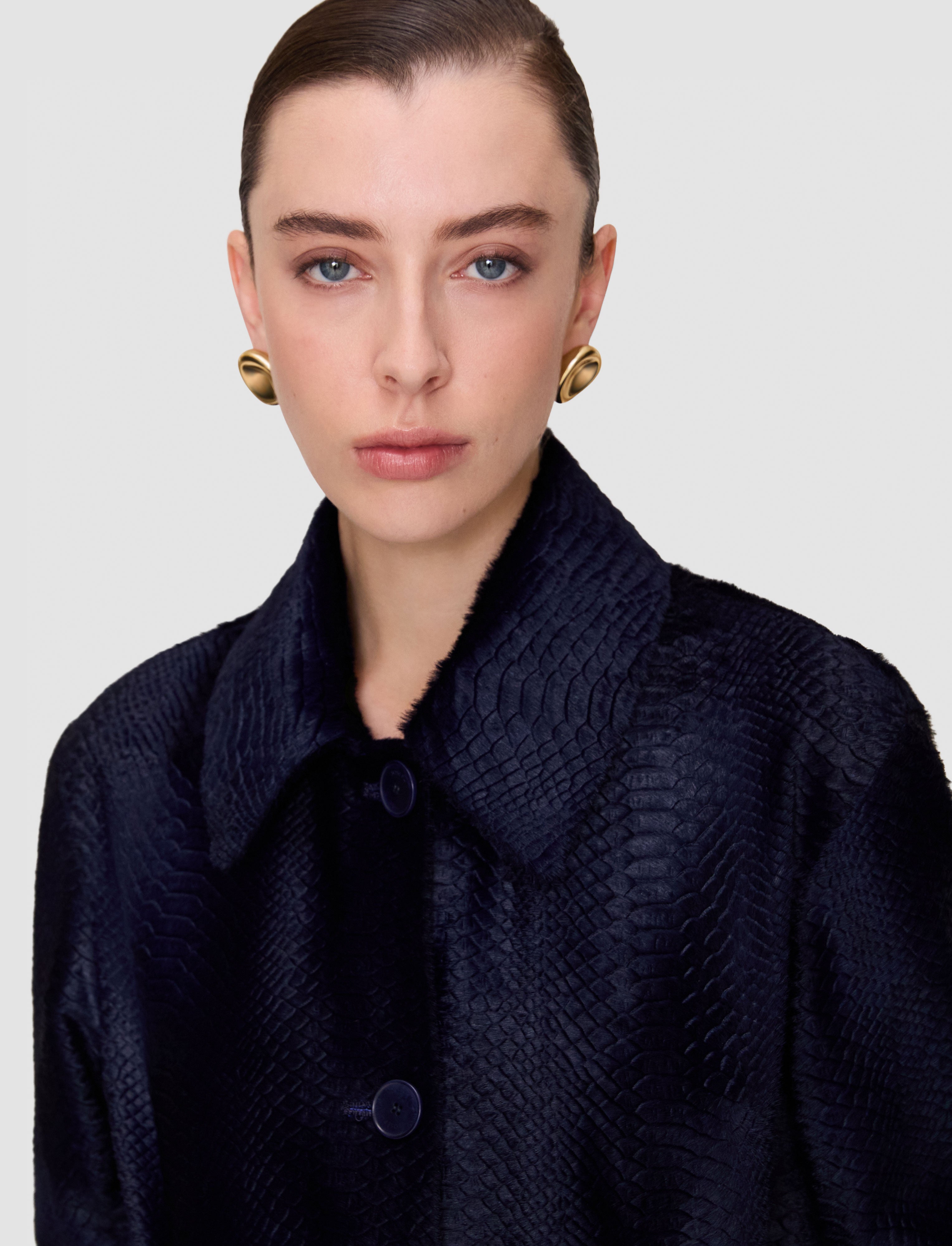 blue-aubery-embossed-snake-leather-coat-JOSEPH