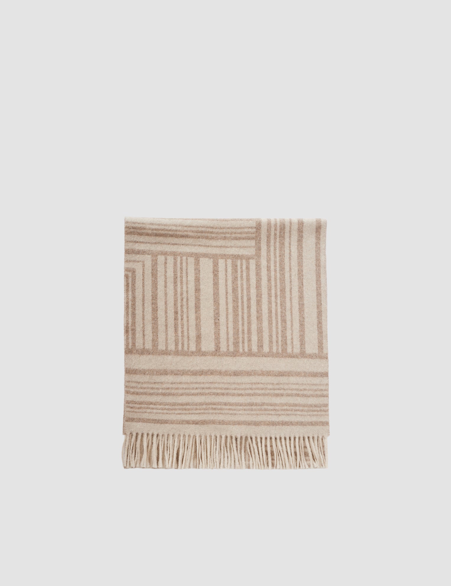 Beige Ayla Wool Cashmere Scarf - Joseph