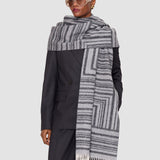 Grey Ayla Wool Cashmere Scarf - Joseph