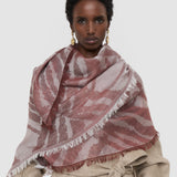 White Azalea Wool Cashmere Scarf - Joseph