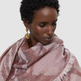 White Azalea Wool Cashmere Scarf - Joseph
