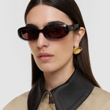 Brown Bahia Oval Sunglasses - Joseph